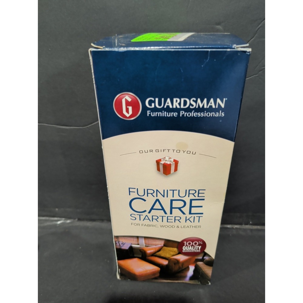 Guardsman Furniture Care Starter Kit Fabric Wood Leather Polish Wipes Cloth